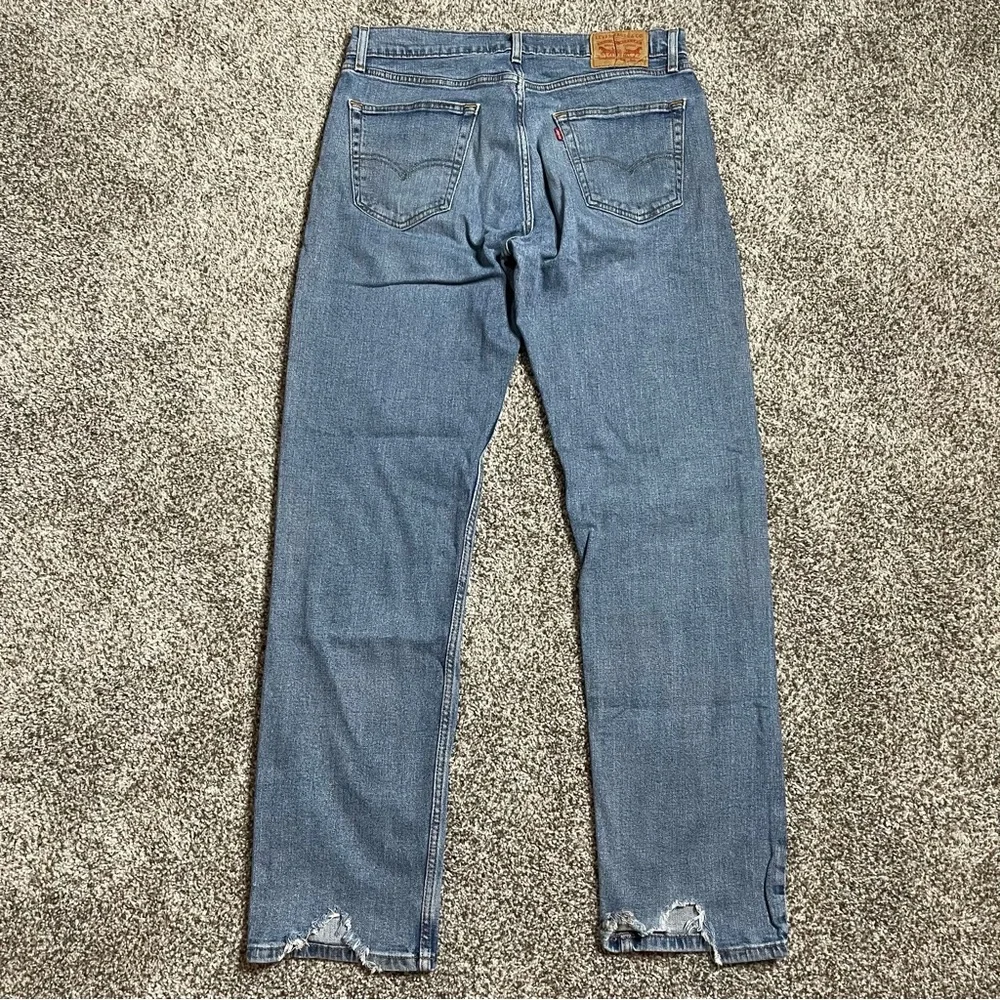 Levi's 505 Regular Fit Straight Leg Stretch Jeans Light Wash Men's 34x34